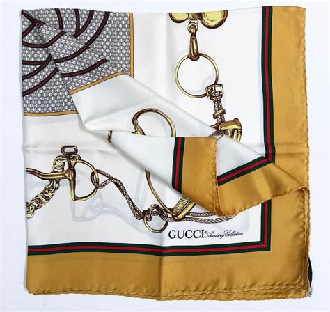 gucci scarf silk vintage|authentic Gucci silk scarf.